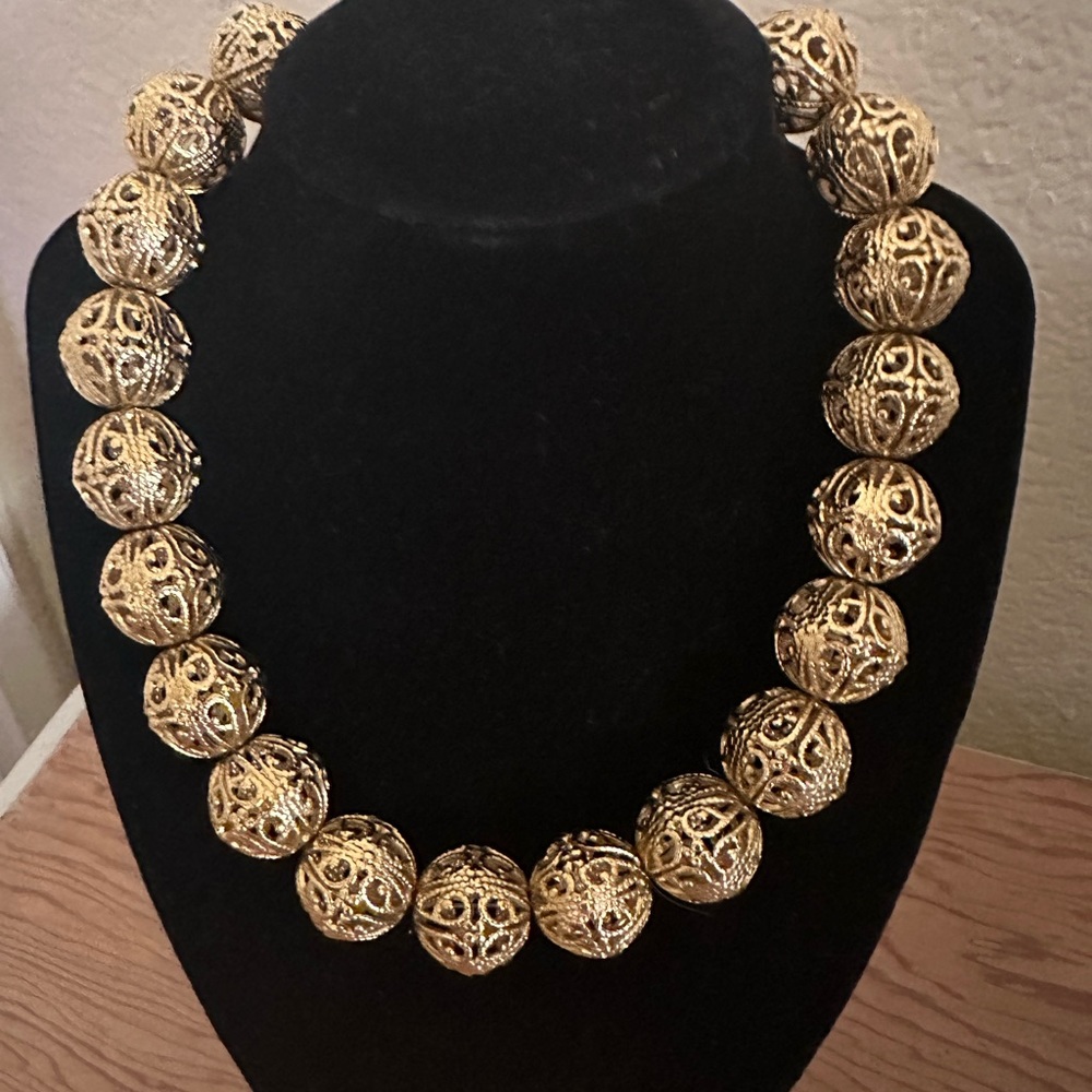 Necklace Gold filigree, 1928
